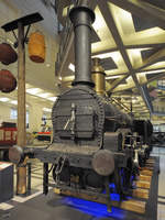 Die Dampflokomotive Ajax von Jones, Turner & Evans im Technischen Museum Wien (November 2010)