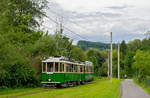 Graz 

TW 121 + 60b als Shuttle zum TMG nach Mariatrost bei Rettenbach, 26.07.2020 