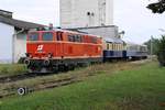 NLB 2143 070-7 als letztes Fahrzeug des, vom OSEK 5042.14 gezogenen, SLP 14810 (Groß Schweinbarth - Groß Engersdorf) am 06.September 2020 in Auersthal.