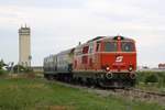 NLB 2143 070-7 als NF 14815 (Groß Schweinbarth - Obersdorf) am 06.September 2020 nach der Ausfahrt aus Auersthal.