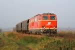 NLB 2143 070-7 am 23.November 2014 mit dem SR 17918 von Zellerndorf nach Laa a/d Thaya bei Watzelsdorf.