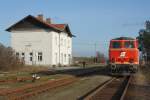 NLB 2143 070-7 am 21.Dezember 2014 im Bf. Pernhofen-Wulzeshofen.