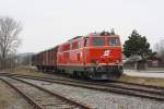 NLB 2143 070-7 am 24.Jänner 2015 beim Verschub in Mistelbach LB.