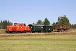 WSV 2091.09 anlässlich des vom WSV veranstalteten 2 tägigen  Güterzugfestival im Wald4tel  am 09.September 2023 beim Km 6,2 der Strecke Alt Nagelberg - Heidenreichstein.