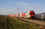 Bei schon sehr tiefstehender Sonne ist 1116 259 am 31.12.2012 mit REX7616 (Bratislava-Petrzalka - Deutschkreutz) zwischen M�llendorf und Wulkaprodersdorf unterwegs.