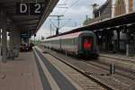 Nachschuss auf den IC 119 von Salzburg �ber Lindau und Stuttgart Hbf nach M�nster (Westf.) Hbf und mit der Zuglok 120 123-5. Hier ist der Zug am 22.05.2013 bei der Durchfahrt in Worms Hbf.