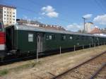 Ein grner Schlierenwagen der BB Nostalgie in Krems an der Donau am 19.04.09.