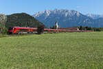 Doppel Railjet am 12. August 2026 bei Niederaudorf.