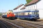 A-BIF 2060.14 und A-OSEK 6645.02 anl�sslich des zweit�gigem Fotospezial  Dieselnostalgie im Weinviertel  am 22.August 2026 in Mistelbach LB.