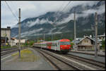 ÖBB 1144 011 am 05.06.2024 mit dem D666 Innsbruck - Bregenz in Ötztal.