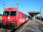 8073 014-7 steht als REX3019 Abfahrtbereit in Marchtrenk; 090108