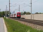 Strecke Linz-Kirchdorf an der Krems
Streckenabschnitt Ansfelden-Nettingsdorf, 8073 061-8, Pfingstwochenende 05, Minolta Dimage Z3