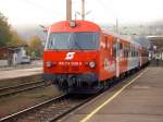 Der 8073 f�hrt gerade in den Bahnhof M�rzzuschlag ein