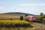 2143.56 mit ihrer Zweiachser-Garnitur kurz nach Weinsteig und der Fahrt zurück nach Wien. (01.07.2018)