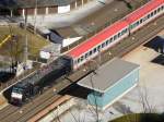 189 994 mit �BB-DB EC bei Rattenberg-Kramsach Haltestelle.01.03.2010