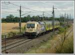 1116 250  Mozart  am 4.8.2006 mit dem ER 9952  Therme B�k  von Wien nach Szombathely kurz nach Wampersdorf.