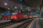101 101 mit dem Nightjet Wien - Paris/Brüssel in Wien Hbf am 13.3.2025.