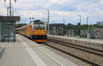 RegioJet 8 212 (91 54 7388 212-3 CZ-RJP)  mit dem RGJ 1032 von Budapest-D�li nach Praha-Zahradni Mesto, am 27.07.2026 in Wien Praterkai.