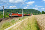 1144 014 ÖBB mit dem R 5919 (Passau Hbf - Wels Hbf) bei Wernstein, 22.07.2020