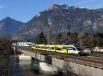 Der 4024 088 als S Bahn am 10.12.2016 unterwegs bei Brixlegg.