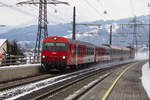 80-73 110-3 geschoben von 1144 052-8 durch Dornbirn Haselstauden.