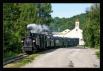 ÖGEG 298.102 der Steyrtalbahn Museumsstrecke, auf der Fahrt von Steyr nach Grünburg, hier bei der Einfahrt in Letten.