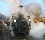 298.102 am 31.12.2008 bei der   Ankunft am Bahnhof Grnburg.