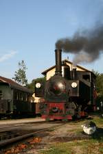 298.52 der GEG (Steyrtalbahn) am 06.09.2008 beim Umsetzen in Steyr Lokalbahnhof.