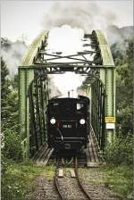 Dampflok 298.102 (Bj 1888 lteste betriebsfhige Schmalspurdampflok sterreichs) fhrt anlsslich des Jubilums 120 Jahre Steyrtalbahn von  Grnburg nach Steyr.