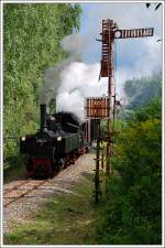 298.52 mit einem Fotozug beim Einfahrsignal Aschach a.D.