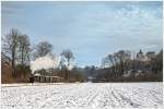 Lok Nr2 Sierning (298.108) mit dem Foto-GmP am 3.1.2015 in Unterhimmel auf dem Weg nach Grünburg.