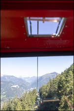 Der Blick aufs Seil an dem man hängt ist wohl nicht jedermanns Sache .