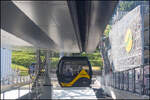 Los geht´s auf die Planai mit der Seilbahn .