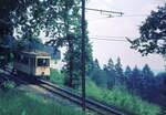 Pöstlingbergbahn Linz__Tw XIV von 1954 auf Talfahrt__28-07-1975