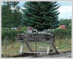 Eisenbahnimpression am Rande, aufgenommen im Bahnhof Ebenfurth am 4.8.2006.