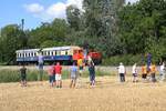 Die A-BIF 2060.14 wird w�hrend des zweit�gigem Fotospezial "Dieselnostalgie im Weinviertel" am 22.August 2026 kurz nach der Haltestelle Ebersdorf von den Kollegen fototechnisch festgehalten.