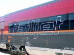 Railjet-Schriftzug im Detail.