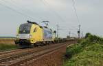 ES 64 U2-071  boxXpress.de  war am 11.09.2009 nachmittags um 15:50 kurz nach Gramatneusiedl mit dem KGAG 41138 nach Hamburg unterwegs.