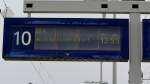 Zugzielanzeiger fr den REX aus Wulkaprodersdorf (= 4024) am 6.4.2012 auf Gleis 10 in Wien Sdbahnhof (Ostbahn).