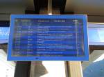 Abfahrtsmonitor vom Bahnhof Spittal-Millstättersee am 18.8.2015