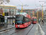 Graz. Cityrunner 668 war am 28.11.2021 auf der Linie 6 unterwegs, hier am Jakominiplatz.