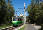 Seit 02.10.2017 verkehrt die Linie 1 in Graz wieder bis Mariatrost, die Schleife erkennt man so nicht mehr wieder, hier zu sehen ist TW 508 als Linie 1 in Mariatrost! 