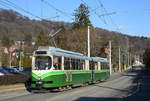 Graz Linien TW 503 als Linie 1 in der Göstinger Straße, 20.12.2017. 