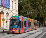 Graz, CR 652 mit seiner Unseco Beklebung als Linie 1, Kaiser Josef Platz, 14.09.2019 