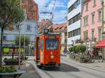 Graz. Um für die Saison 2020 im Tramway Museum Graz genug Personal zu haben, fand am 04.07.2020 eine Fahrschulfahrt mit Oldtimer 251 statt. Den ehemaligen Arbeitswagen konnte ich bei der Franziskanerkirche ablichten.