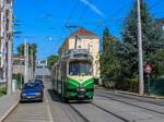 Graz. TW 510 fuhr am 1ß0.07.2020 auf der Linie 1, hier bei der Laudongasse.