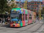 Graz. Cityrunner 652  UNESCO Weltkulturerbe  war am 29.08.2020 auf der Linie 1, hier am Jakominiplatz in Fahrtrichtung Alte Poststraße.