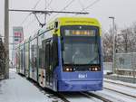 Graz. Am 04.12.2020 konnte ich Variobahn 230  Reininghaus  als Linie 4 kurz vor der Haltestelle Dr.-Lister-Gasse ablichten.