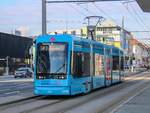 Graz. Variobahn 223 mit Werbung für die Sparkasse konnte ich am 08.01.2021 bei der Messe fotografieren.