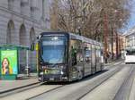 Graz. Variobahn 228 der Graz Linien war am 27.03.2021 auf der Linie 7, hier am Kaiser-Josef-Platz.